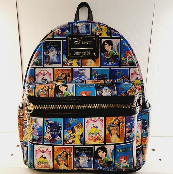 Loungefly Bags Loungefly Disney Princess Vhs Tapes Backpack Poshmark